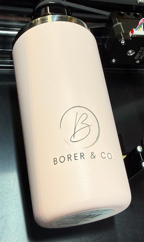 Engraved stainless steel tumblers and drinkware